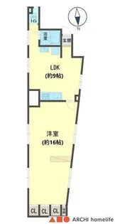 栄町ビル【2F号室】の間取り