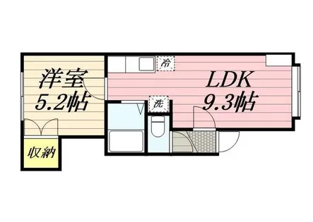 グランドハイツ手稲【0106号室】の間取り