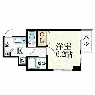 ベラジオ四条堀川【8階】の間取り