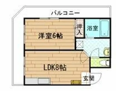 リーベ高砂【503号室】の間取り