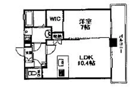 ハーヌルNakai【5階】の間取り