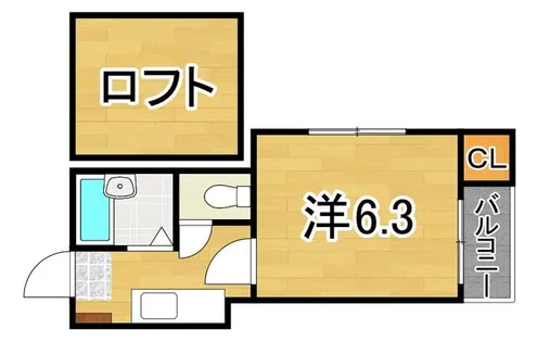 ロワジール唐人町【1階】の間取り