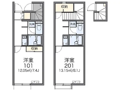 レオネクストシームリー東光寺【2階】の間取り