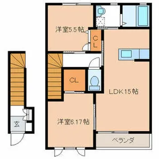シャルマン【2階】の間取り