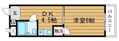 グロースコート摂津【1階】の間取り