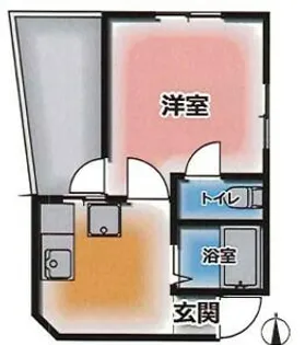 東山ビル【601号室】の間取り