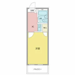 ロジェ中村日赤【2階】の間取り