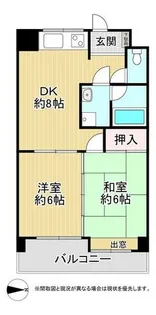 オリエンタル小倉南弐番館【402号室】の間取り