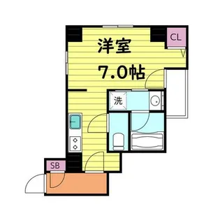 ソルーナ玉造【6階】の間取り