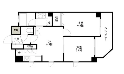 CityLife南森町Lavenir【5階】の間取り