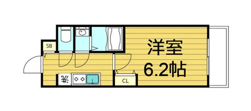 グランパシフィック今里南【4階】の間取り