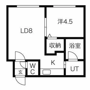 サンテモンターニュ【4階】の間取り