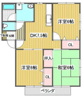 コスモスハウス【1階】の間取り