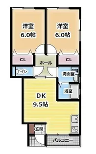 カーサマルサン【101号室】の間取り