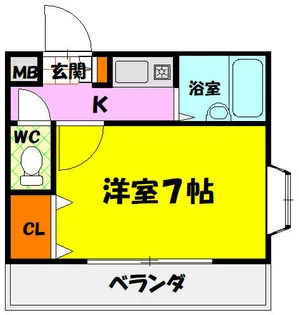 メゾン三松【206号室】の間取り