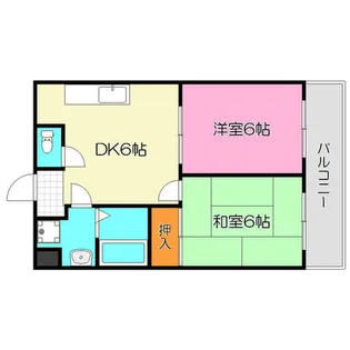スカイハイツ【4階】の間取り