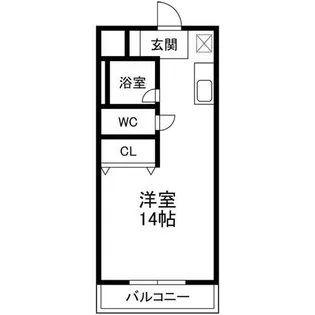 アーバンハイツ本城【1階】の間取り