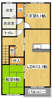 ミカミ上官【202号室】の間取り