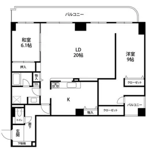 ロイアルヒルズ宮の森【302号室】の間取り