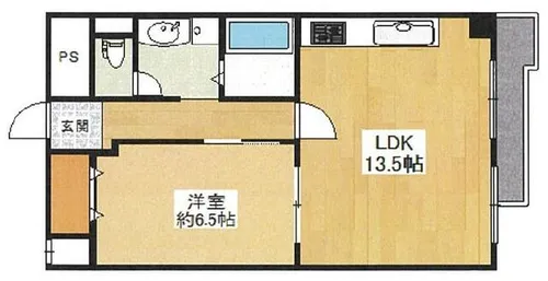 千里ハイツ【308号室】の間取り
