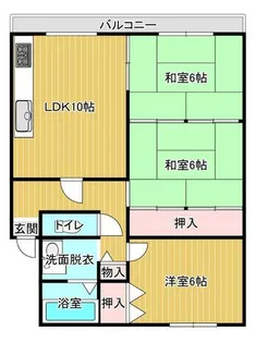 フクイマンション【1階】の間取り