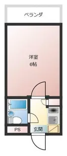 メトレス野里【3階】の間取り