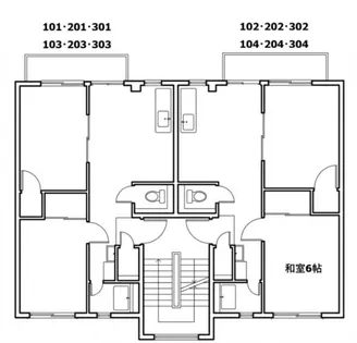 サンハイツ千原【2階】の間取り