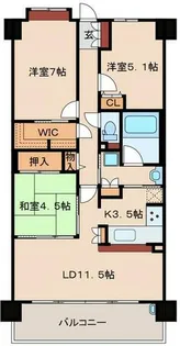 アッドパープレイス【7階】の間取り