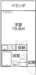 ホワイトパレス黄金【403号室】の間取り