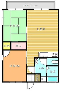 ケイハイツⅠ【101号室】の間取り