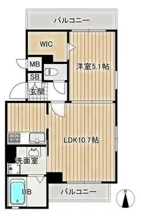 ローレル大日【3階】の間取り