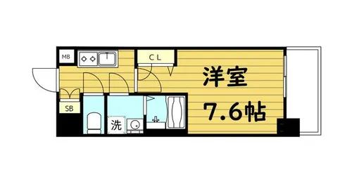 サムティ大阪GRAND EAST【4階】の間取り