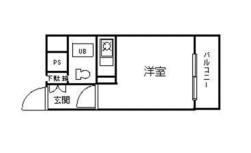 朝日プラザ深草【505号室】の間取り