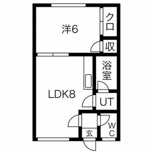 サンハイツ新川【101号室】の間取り