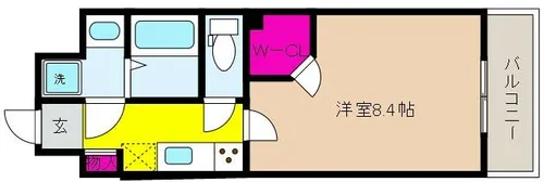 ワコーレヴィータ神戸住吉【6階】の間取り