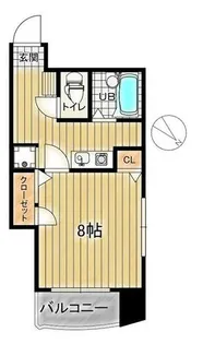 KMマンション北九大前【504号室】の間取り