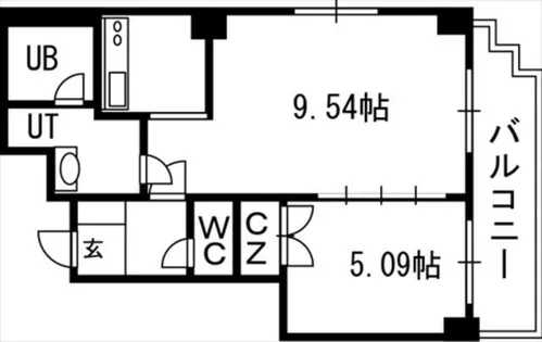 ローザス23【6階】の間取り
