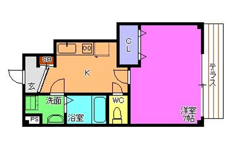 エバーソレーユ【1階】の間取り