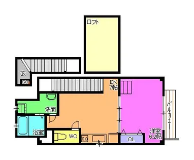 エバーソレーユ【2階】の間取り
