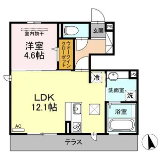 brise douce Hiyori【102号室】の間取り