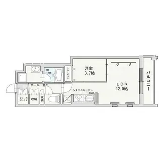 URBAN TERRACE ABENO【4階】の間取り