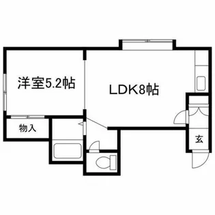 モンテメール栄町【2階】の間取り