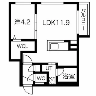 グランド東札幌【2階】の間取り
