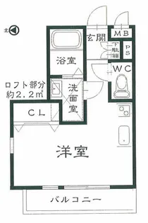 EXSONIA深江北町【2階】の間取り