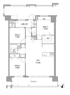 LaSante照葉オーシャンテラス【3階】の間取り