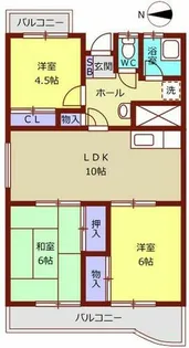 ビバーチェハシモト【301号室】の間取り
