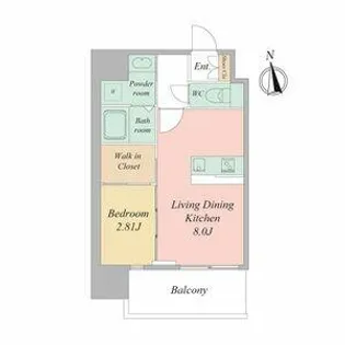 LiveCasa天満橋【7階】の間取り