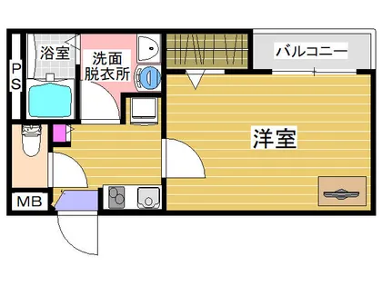 クレイノアプレッシオまりや【102号室】の間取り