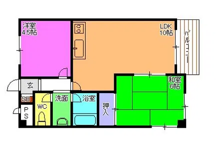 ベネフィス粟津【4階】の間取り