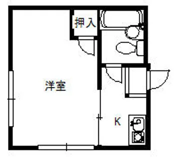 コーポクローバー【2階】の間取り